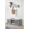 Alaterre Furniture Coventry 36"W Coat Hook with Bench Hall Tree Set, Gray ANCT030940 - alternate 1